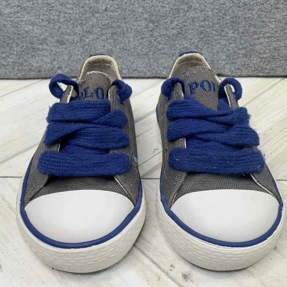 Polo‎ Ralph Lauren Toddler Little Kids Size 5 Carson Laceless Shoes Preppy Pony